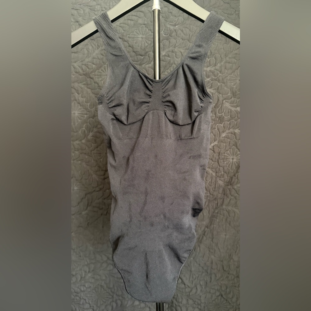 Black Fabletics Shapewear Tummy-Control Bodysuit XS/S